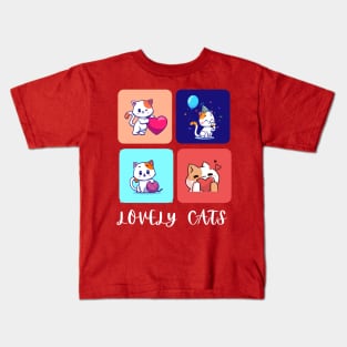 Lovely Cats Kids T-Shirt